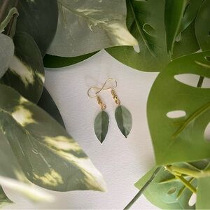 Handmade by me Philo silver sword gold dangle earrings